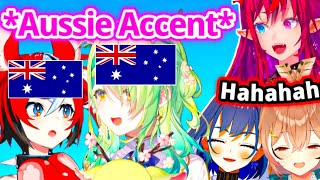 Bae And Fauna Talk In Aussie Accent Suddenly Everyone 【Hololive EN】 [upl. by Jewett639]