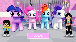 ESCAPA de la PRISIÓN de las PONIS MALVADAS en roblox🦄 😈 con mi hermanita  paolazgames [upl. by Ecal983]