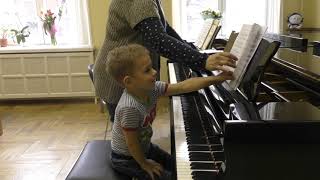 07032019 Lesson by Mira Marchenko with Fedya Kutuzov classroom of Central Music School [upl. by Pasia]