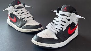 HOW TO LACE JORDAN 1S — Easy Loose Lace Tutorial [upl. by Kermit]