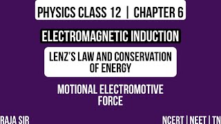 Physics Class 12 chapter 6Electromagnetic induction  Lenz’s law and conservation of energy [upl. by Adnael256]