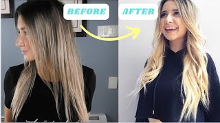 HOW TO MAKE BEADED WEFT HAIR EXTENSIONS AT HOME Super Easy [upl. by Miarfe]