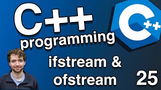 Reading and Writing to Files ifstream and ofstream  C Tutorial 25 [upl. by Neerroc]