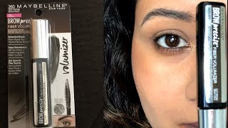 Maybelline Brow Precise Fiber Volumizer Eyebrow Mascara REVIEW [upl. by Johnstone341]