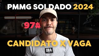 CONCORRÊNCIA PMMG 2024 Candidato por Vaga Soldado CFSd [upl. by Maia]