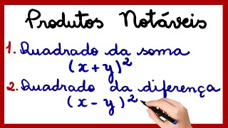 PRODUTOS NOTÁVEIS [upl. by Yadahs]