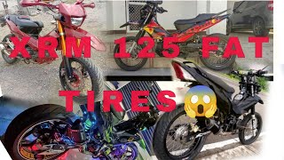 XRM 125 110 FAT TIRES BIG TIRE CONCEPT WIDE RIMS JEFFROYD NARTATEZ [upl. by Teirrah]