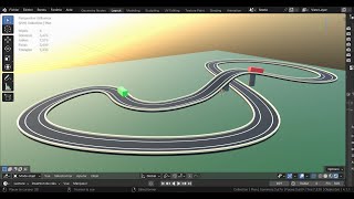 Circuit automobile Blender 3d [upl. by Otreblada]