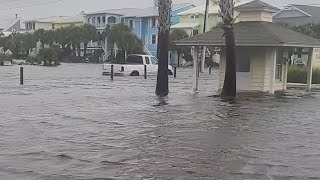 Storm in North Carolina Atlanta flooding by lake [upl. by Herring]