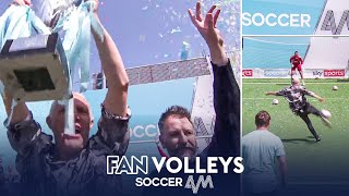 Soccer AM win the FINAL EVER volley challenge 🥳  Cheltenham Town vs Soccer AM  Fan Volleys [upl. by Yeruoc205]