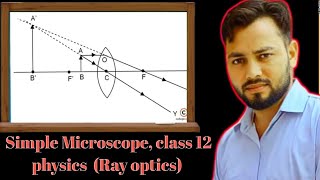 Simple Microscope Class 12 Physics Ray Optics [upl. by Gesner]