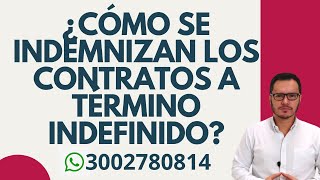 🔴INDEMNIZACIÓN DE CONTRATO A TÉRMINO INDEFINIDO  LIQUIDACIÓN LABORAL🔴 [upl. by Orabelle]