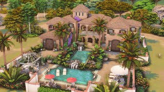 THE RIVIERA RETREAT HOUSE 🌴🌊⛱️ The Sims 4 Speed Build [upl. by Faber175]