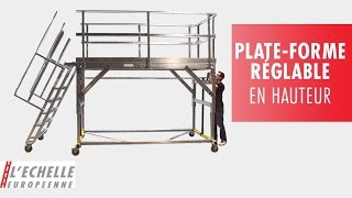 Plateforme réglable en hauteur [upl. by Ainesell]