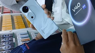 Unboxing  Vivo V40 5g  Colour Ganges Blue Supp Model 👍 [upl. by Aicilanna]