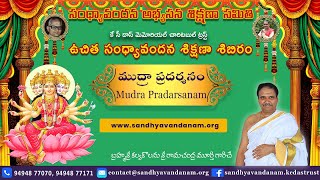 సంధ్యావందనం ముద్రా ప్రదర్శన  Sandhyavandanam Mudras by Brahmasri Kalvakolanu SriRamaChandra Murthy [upl. by Nollid]