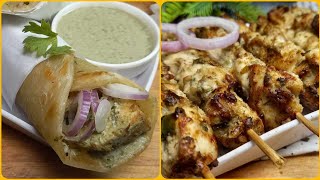 Malai Boti Paratha Roll Recipe  Malai boti Recipe  Paratha Recipe  Street Chicken Roll Recipe [upl. by Neelac]