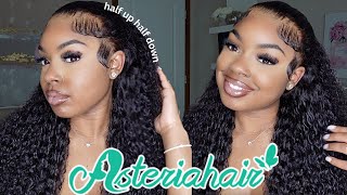 MUST HAVE PREPLUCKED HD FRONTAL CURLY WIG  Asteria Hair  Luxury Tot [upl. by Rao]