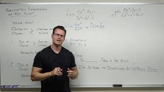 Finding a Horizontal Asymptote of a Rational Function Precalculus  College Algebra 40 [upl. by Breen]