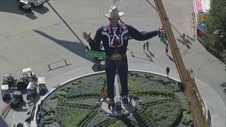 Big Tex is up and ready to go for the 2024 State Fair of Texas [upl. by Drageruaeb573]