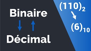 Conversion dun nombre décimal en nombre binaire et dun nombre binaire en nombre décimal [upl. by Konikow]