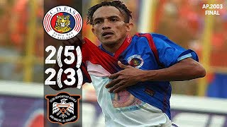 CD FAS 2 vs CD Águila 2 53 PKs FULL GAME Final ES Apertura 2003 12212003 [upl. by Nilesoy972]