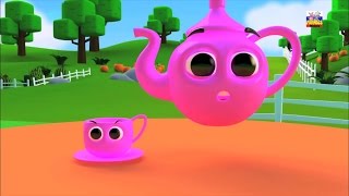 Я немного чайник  3D потешки Для детей  3D Nursery Rhyme  Children songs  I am a Little Teapot [upl. by Alleber589]