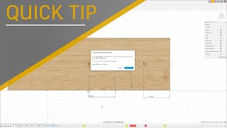 Quick Tip Driven Dimensions  Autodesk Fusion 360 [upl. by Airamalegna]