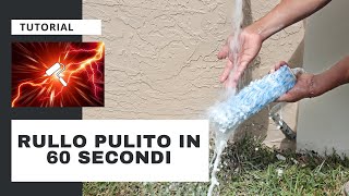 Pulire un rullo da pittura in modo velocissimo TUTORIAL [upl. by Heida]