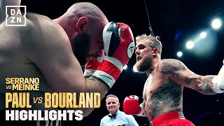 Jake Paul 1st Round Knockout vs Ryan Bourland  Fight Highlights [upl. by Reivax]