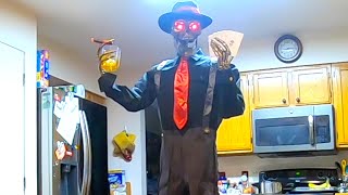 Jack of Spades Spiel  Animated Halloween Figure [upl. by Adan]