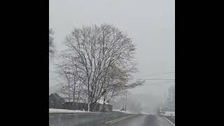 112220241st day of snow at Tamaqua Pennsylvania usa [upl. by Taryne]