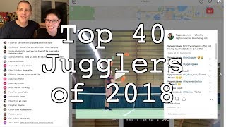 Top 40 Jugglers of 2018 Results [upl. by Celeski]