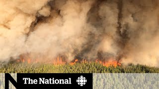 Several First Nations evacuated by fires in Manitoba Ontario [upl. by Hay]