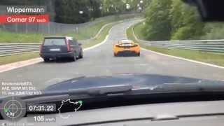 E92 m3 vs Volvo 850 Nürburgring [upl. by Etnahs]