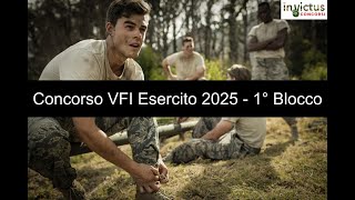 Concorso pubblico bando per 6500 VFI dellEsercito Italiano anno 2025 – 1° Blocco [upl. by Acinoryt584]