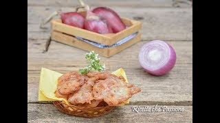 Frittelle di cipolla  ricetta calabrese  Ricette che Passione [upl. by Leahkim365]