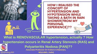 Hypertension Vs Hypotension SimplifiedWhy we get hypertension in Renal artery stenosis amp PAN md [upl. by Oliy]