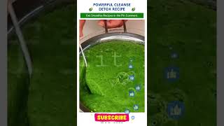 POWERFUL CLEANSE DETOX RECIPE shots shortsfeed ketousa smoothies 21daysmoothiediet [upl. by Arac]