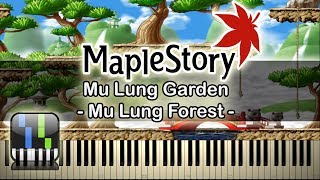 🍍Mu Lung Forest천도 과수원  Mu Lung Garden무릉  Maplestory  Synthesia Piano Tutorial🥥 [upl. by Anam]