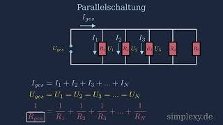 Reihenschaltung und Parallelschaltung  erklärt  Berechnung  simplexyde [upl. by Dekeles166]