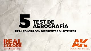 5TEST DE AEROGRAFÍA Real colors con diferentes diluyentes  ESP [upl. by Lyontine950]