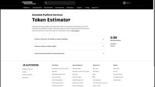 Part 2 How to use Token Estimator  Design Automation API [upl. by Neerahs57]