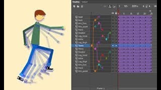 Adobe Animate  How to do layer parenting in Animate [upl. by Rodama]