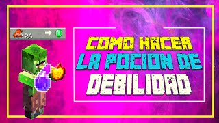 ⚗️🧪COMO HACER la POCION de DEBILIDAD en MINECRAFT 118  COMO CURAR a un ALDEANO ZOMBIE 🧟 [upl. by Paynter]