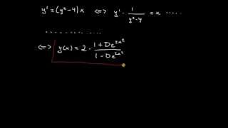 Differentialekvationer del 7  separabel ekvation exempel [upl. by Far45]