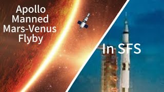 Apollo Manned Venus Mars Flyby  Spaceflight Simulator  HD [upl. by Emmer]