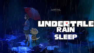 UNDERTALE OST  Ambient Music with Soft Rain Study and Sleep 10 HOUR BLACK SCREEN [upl. by Singh391]