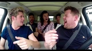 Top 8 BEST Carpool Karaoke Moments One Direction Justin Bieber  More  Hollywire [upl. by Naginnarb]