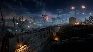 Battlefield War Ambience distant gunfire battles artillery bomb explosions for relaxing sleeping [upl. by Alick]